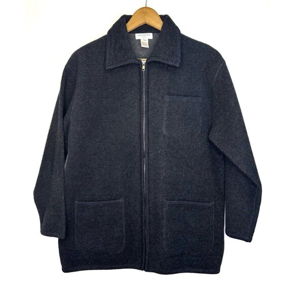 Jones New York Sport Women's Black Wool Jacket Size P/S Zipper Front Pockets - Picture 1 of 12